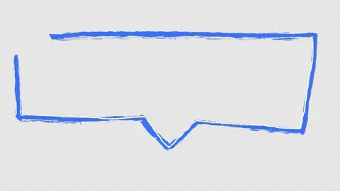 Transparent Scribble Text Box Animation Hand Drawn Grunge Stock Footage 325726433