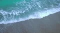 Transparent sea waves washing up on sand beach, eternity, unstoppable force HD Footage
