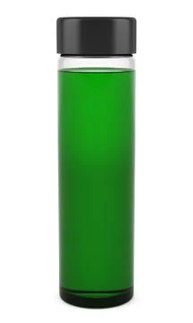 Transparent shampoo bottle isolated on white background Stock Illustration