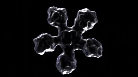 Transparent Shape Rotation Animation Isolated On Black Background Stock Footage 296553741