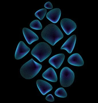 Transparent shells 스톡 일러스트