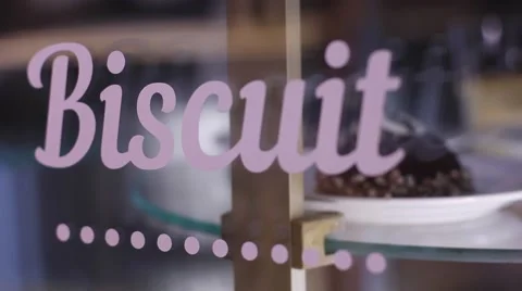 Transparent showcase, rotating stand with pastries and cakes Stock-Footage 61217069
