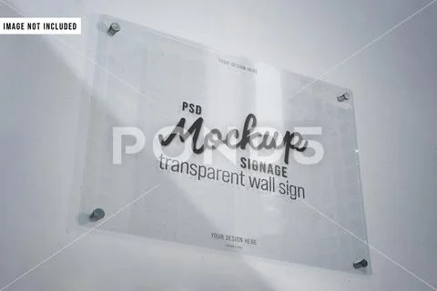 Transparent Sign PSD Template