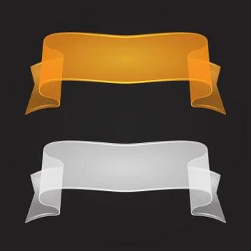 Transparent Silk Ribbons Stock Illustration