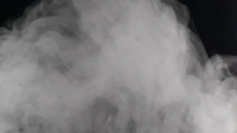 Transparent smoke clouds, abstract fog, white steam texture on black background 動画素材 199371138