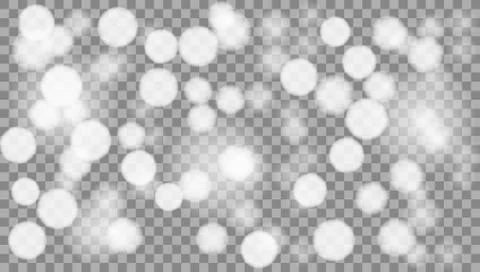 Transparent Snow Falling Isolated イラスト素材