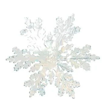 Transparent snowflake made from ice Illustrazione stock
