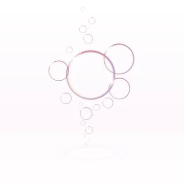 Transparent soap bubbles, eps10 vector Stock Illustration