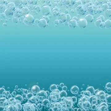 Transparent soap or water bubbles background Stock-Illustration