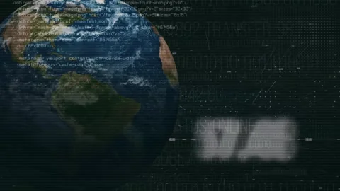 Transparent software panels, elements, and graphics against a backdrop Stock-Footage 342815109