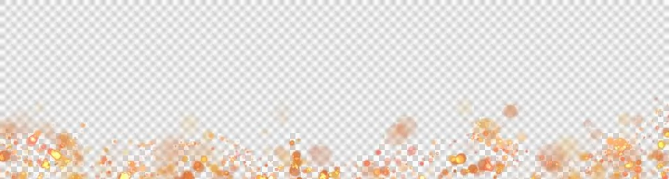 Transparent sparkling glitter border, frame. Shiny defocused sparkles. png Stock Illustration