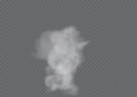 Transparent special effect stands out with fog or smoke. White cloud vector, fog Stock Illustration