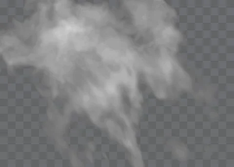 Transparent special effect stands out with fog or smoke. White cloud vector, fog Illustrazione stock