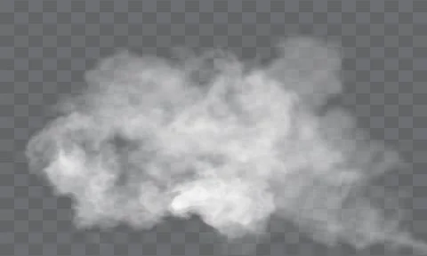 Transparent special effect stands out with fog or smok Stock Illustration