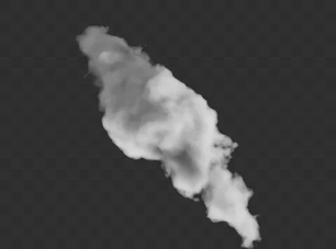 Transparent special effect stands out with fog or smoke. White cloud vector. Illustrazione stock