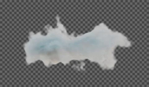 Transparent special effect stands out with fog or smoke. White cloud vector.. Stock Illustration