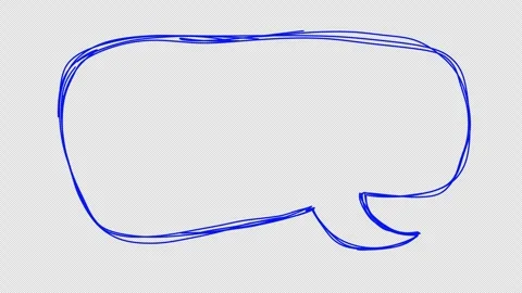 Transparent speech bubble animation alpha channel.  chat bubble, talk balloon Stock-Footage 325743883