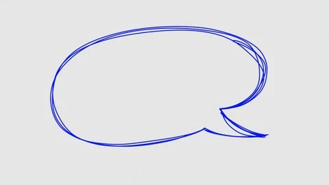 Transparent speech bubble animation alpha channel.  chat bubble, talk balloon Stock-Footage 325743965