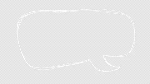 Transparent speech bubble animation alpha channel.  chat bubble, talk balloon Stock-Footage 325744368