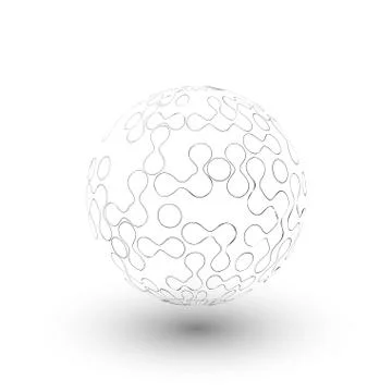 Transparent sphere background vector Stock Illustration