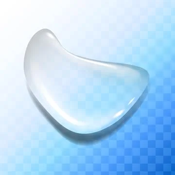 Transparent sphere on a colored background Stock Illustration