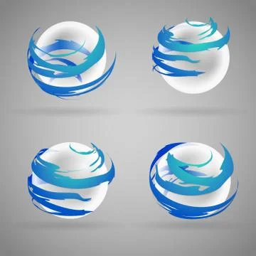 Transparent sphere Illustrazione stock