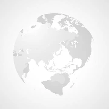 Transparent sphere of a world map Stock Illustration