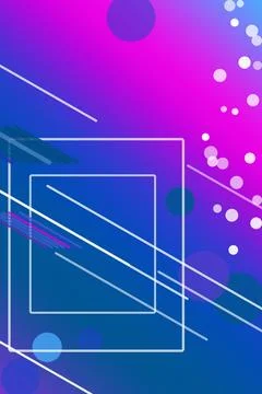 Transparent square outlines drift through pastel blue and violet tones with.. Stock-Illustration
