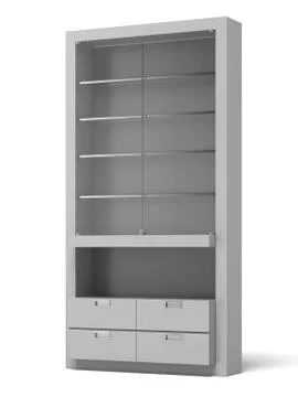 Transparent Store Shelves 스톡 일러스트