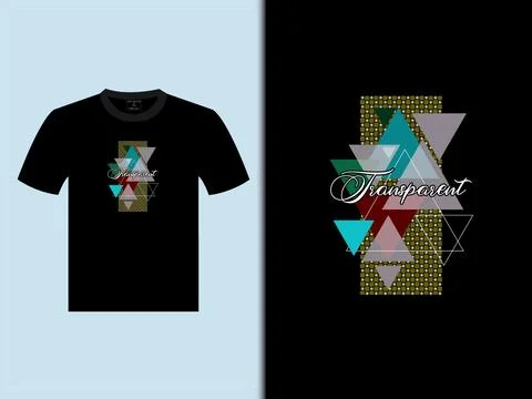 Transparent T Shirt Vector Design Illustrazione stock
