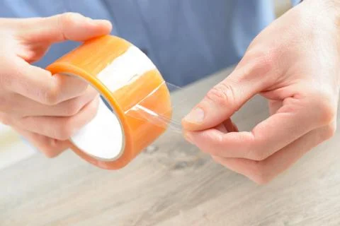 Transparent tape Stock Photos