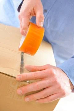 Transparent tape Stock Photos