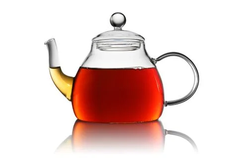 Transparent teapot isolated Stock Photos