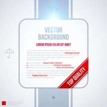 Transparent text frame on white background. EPS10 Stock Illustration