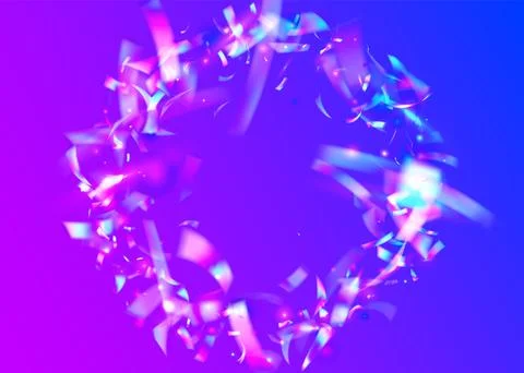 Transparent Texture. Crystal Art. Falling Glitter. Retro Prism. Stock Illustration