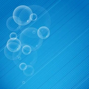Transparent vector bubbles Stock Illustration
