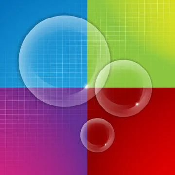 Transparent vector bubbles Stock Illustration