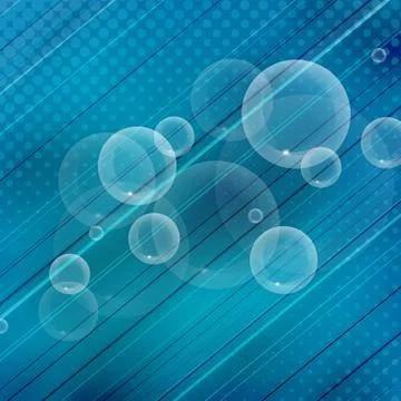 Transparent vector bubbles Stock Illustration