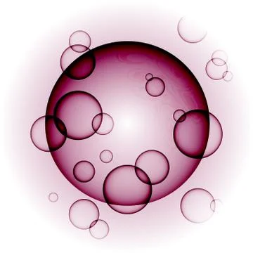 Transparent vector bubbles Stock Illustration