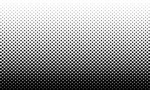 Transparent Vector Gradient Color Halftone Background Staggered Dots Pattern Stock Illustration