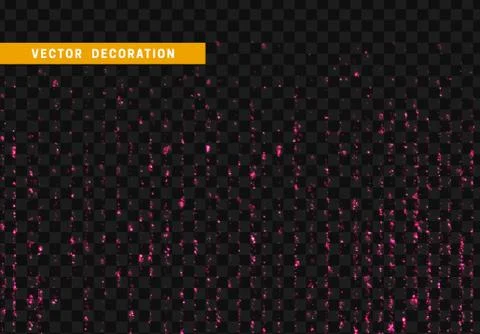 Transparent vector light effect pink. Stock Illustration