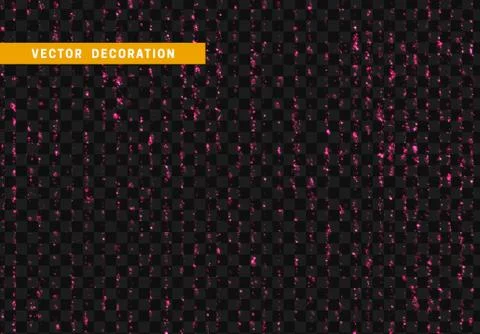 Transparent vector light effect pink. Glitter particles, Bright design elemen Stock-Illustration