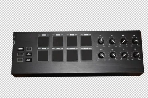 Transparent vector Midi Keyboard Foto stock