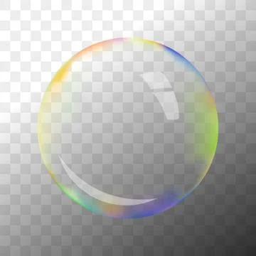 Transparent vector soap bubble Stock Illustration