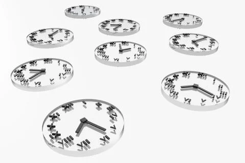 Transparent watches Stock Illustration