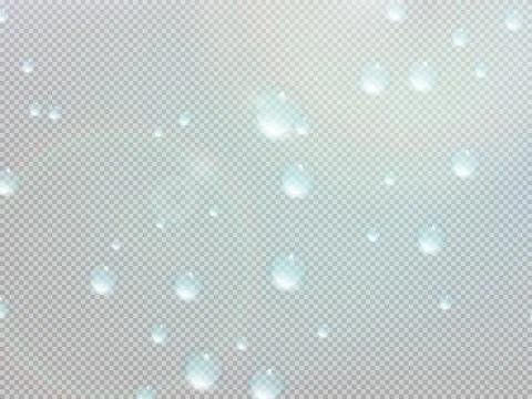 Transparent water drop on gray grid. plus EPS10 Stock Illustration
