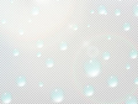 Transparent water drop on gray grid. plus EPS10 Stock Illustration