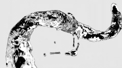 Transparent Water splash Stock Footage 234514365