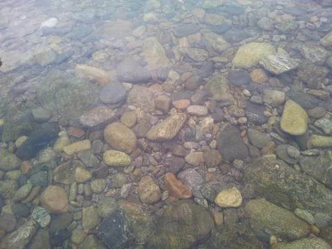 Transparent water surface with copy space for background and texture Foto stock