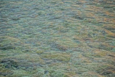 Transparent water surface in interesting form of water and waves Stock Photos